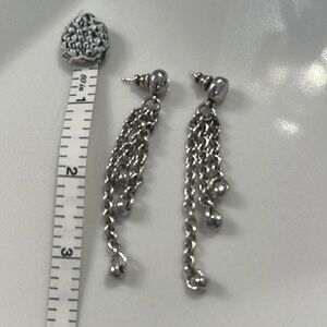 Elegant Silver Dangle Earrings